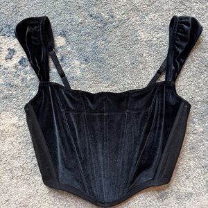 Victoria’s Secret Dream Angels Velvet Corset -black- size small
